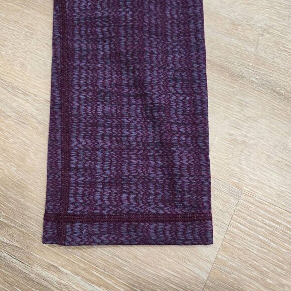 Lululemon Crop leggings Women's Purple Size 6 Elastic Waist Wunder Under Pant - Picture 2 of 5